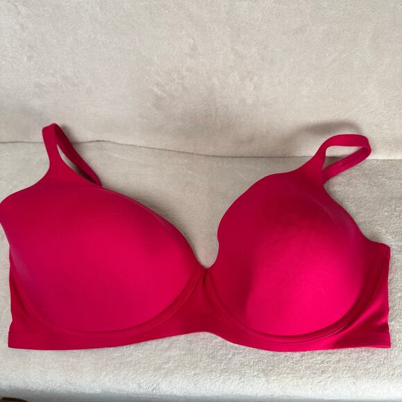 Victoria’s Secret 40DD Body by Victoria Full Coverage Bra Pink Stretch Comfy EUC - Picture 2 of 10